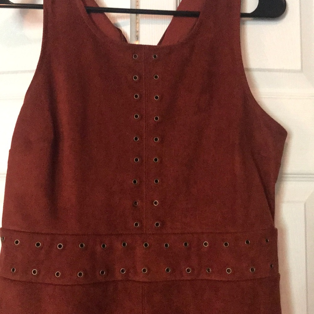 Brown suede dress-like new!